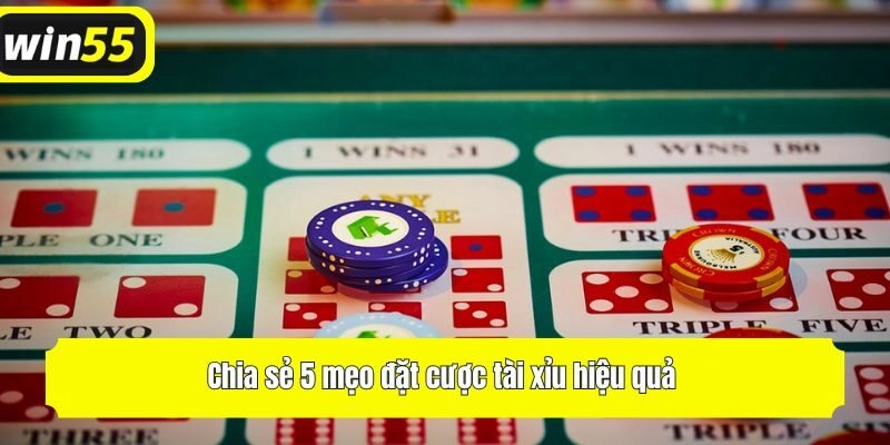 Chia sẻ 5 mẹo đặt cược tài xỉu hiệu quả 