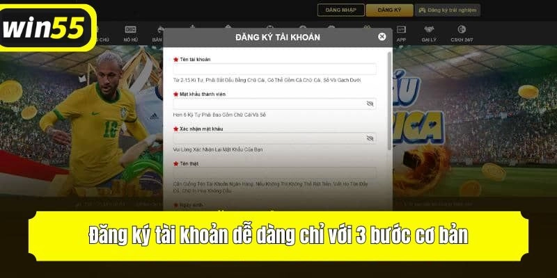 Đăng ký tài khoản dễ dàng chỉ với 3 bước cơ bản